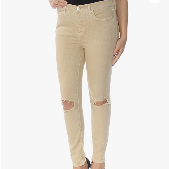 FREE PEOPLE High Rise Busted Knee Skinny Jeans - Picture 2 of 12